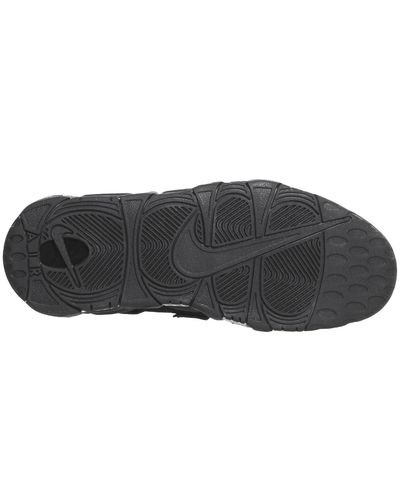 Nike Suede Air More Up Tempo Trainers in Black for Men - Lyst