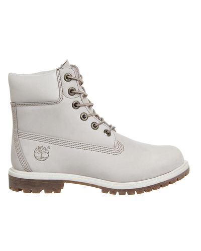 Timberland Leather Premium 6 Boots in White - Lyst