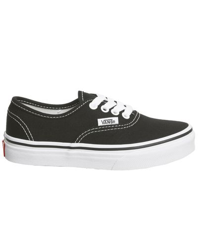 Canvas Authentic Kids Trainers Black White (Black) for Lyst