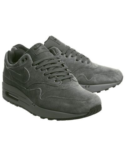 nike air max 1 trainers anthracite black dark grey