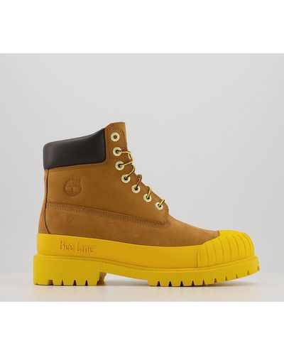 timberlands with rubber toe
