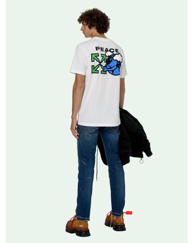 off white peace t shirt