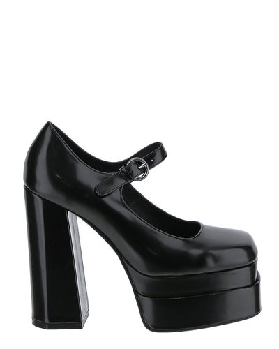 Jeffrey Campbell Leather Chillin High Heels in Black | Lyst