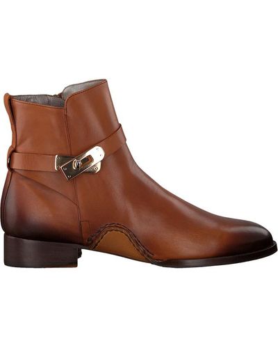 Pertini Cognac Enkellaarsjes 16003 in het Bruin - Lyst