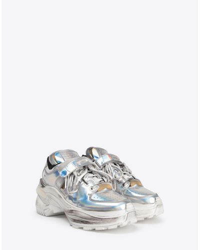 silver margiela sneakers