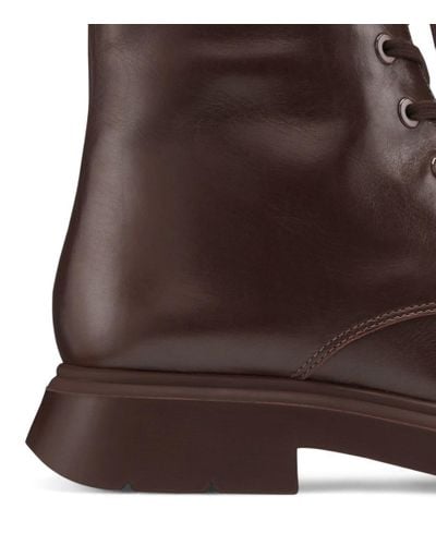 Stuart Weitzman Leather The Mckenzee Boot in Walnut Brown Leather (Brown) - Lyst