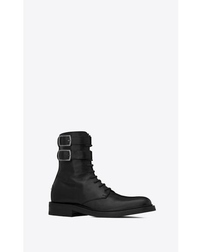 ysl army boots