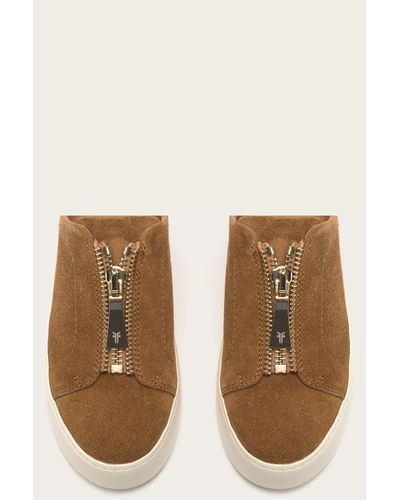 frye lena zip mule