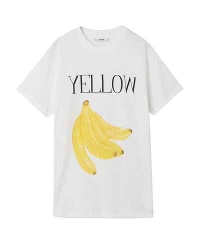 ganni banana t shirt