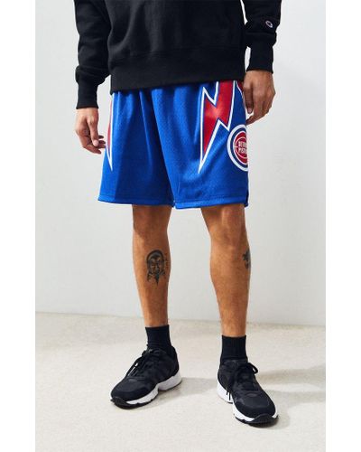 detroit pistons shorts mitchell and ness