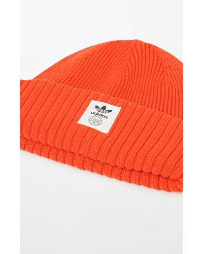 adidas Utility Orange Beanie for Men - Lyst