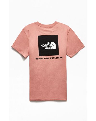 The North Face Cotton Pink Box T-shirt for Men - Lyst