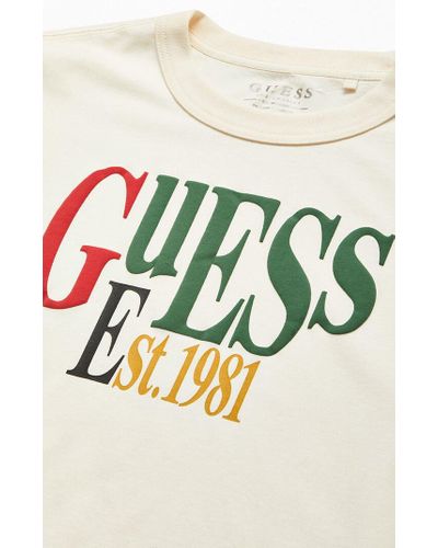 guess white tee