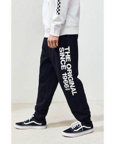 Vans Fleece Off The Wall History Sweatpants in Black for Men - Lyst