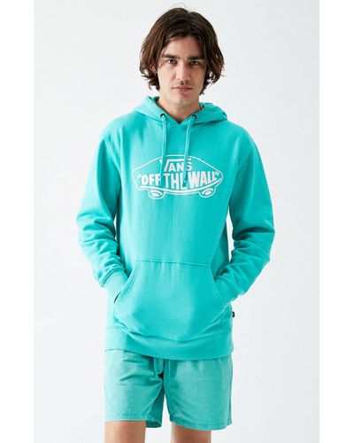 Vans Fleece Off The Wall Hoodie in Green for Men - Lyst