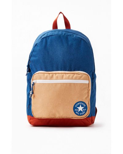 Converse Colorblock Go 2 Backpack in Blue for Men - Lyst
