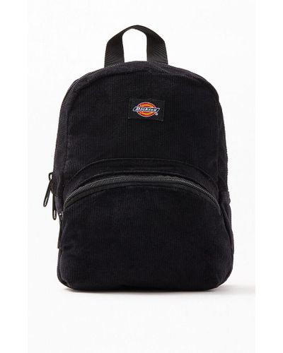 dickies black corduroy mini backpack