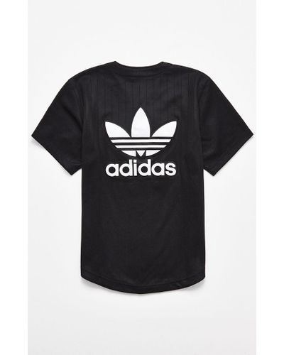 adidas Pinstripe Baseball Jersey in Black/White (Black) for Men - Lyst adidas Pinstripe Baseball Jersey in Black/White (Black) for Men - Lyst