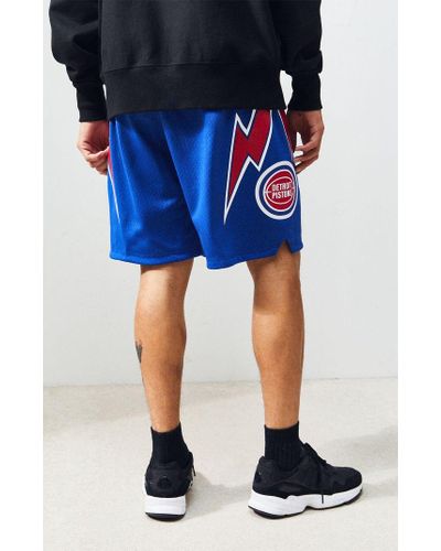 detroit pistons mitchell and ness shorts