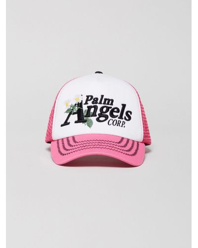 Palm Angels Synthetic Daisy Logo Cap in 