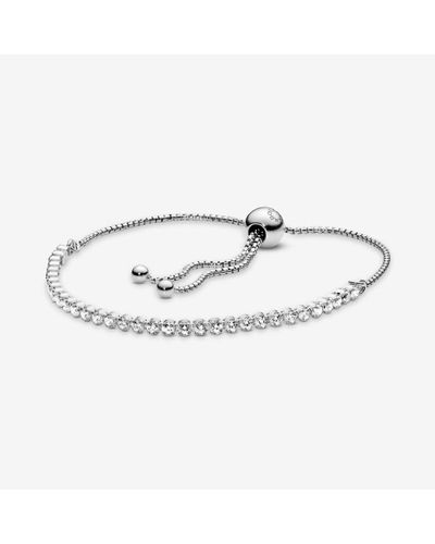 Sparkling Slider Tennis Bracelet | Pandora US