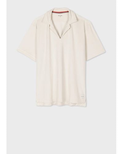 Paul Smith Ivory Towelling Lounge Top White