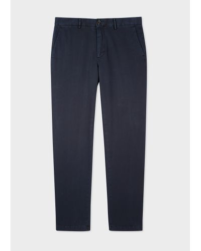 PS by Paul Smith Mid-fit Navy Stretch-cotton Chinos Blue