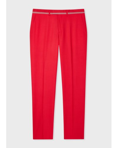 Paul Smith Mens Trouser - Red