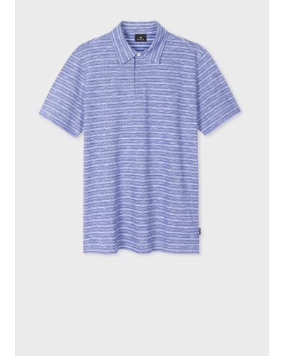 PS by Paul Smith Mens Polo Reg Ss - Blue