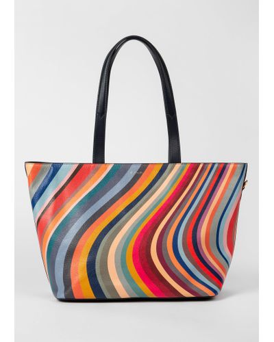 Paul Smith Swirl Medium Tote Size: Os, Col: Multi Os - Red