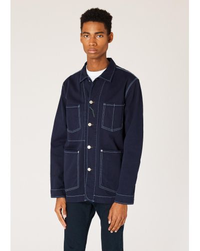mens navy chore jacket