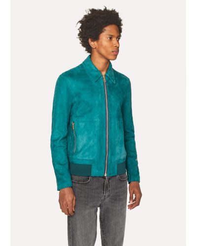 paul smith suede bomber jacket