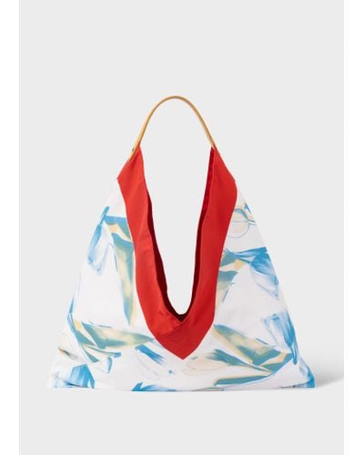 Paul Smith Blue 'tulip' Bag Red
