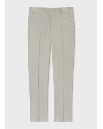 Paul Smith Light Grey Wool Trousers - White