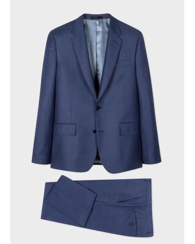 Paul Smith The Soho - Tailored-fit Blue Birdseye Wool Suit