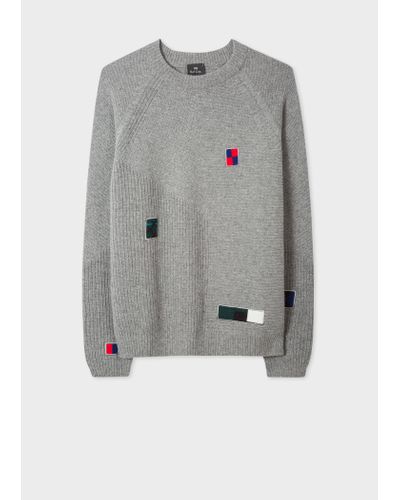 PS by Paul Smith Mens Pullover Crew Neck - Grey