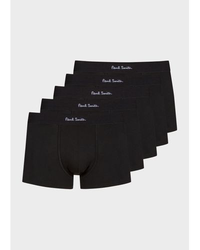 Paul Smith Men Trunk 5 Pack Retail - Black