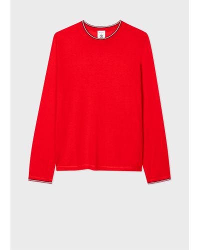 Paul Smith Gents Pullover Crew Neck - Red
