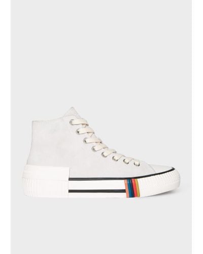 Paul Smith Off-white Suede 'kelvin' Trainers