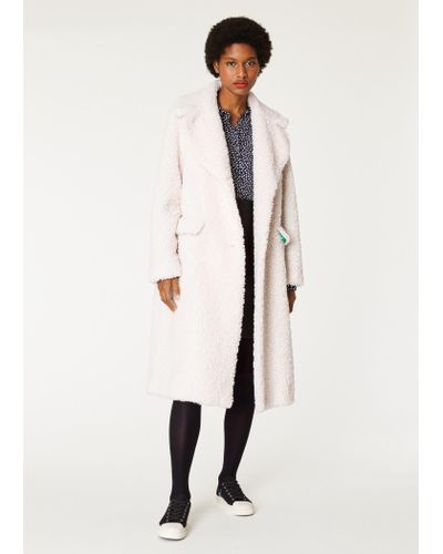boucle cocoon coat