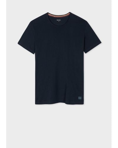 Paul Smith Navy Cotton Lounge T-shirt Blue