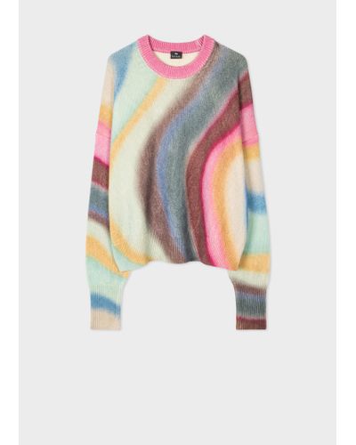 Paul Smith Womens Knitted Pullover Crew Neck - White