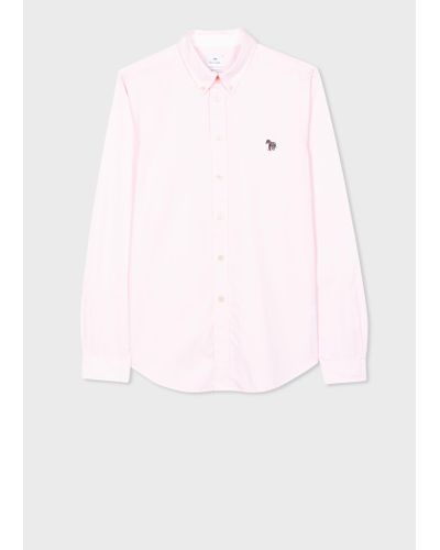 PS by Paul Smith Pink Organic Cotton Zebra Shirt - White