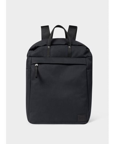 Paul Smith Navy Cotton-blend Canvas Backpack Blue - Black
