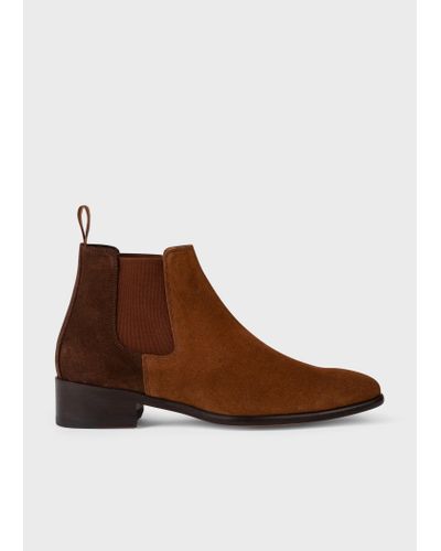 Paul Smith Brown Suede 'jackson' Boots