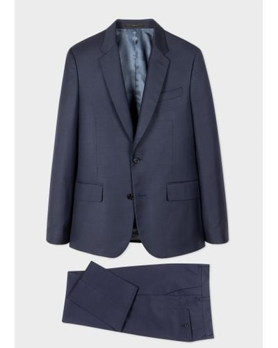 Paul Smith Mens Tailored Fit 2btn Suit - Blue