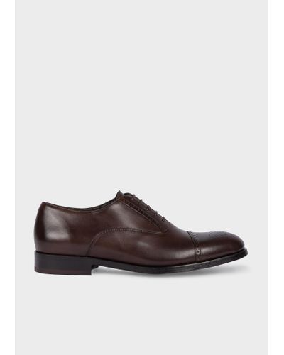 PS by Paul Smith Dark Brown Leather 'maltby' Shoes