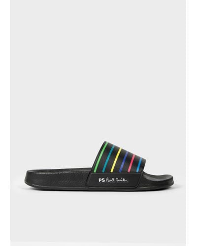 PS by Paul Smith Mens Shoe Nyro Black Stripe - Multicolour