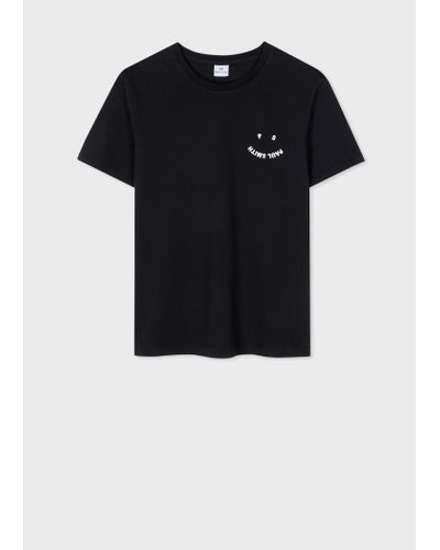 PS by Paul Smith Womens Ss Tshirt Ps Happy - Black