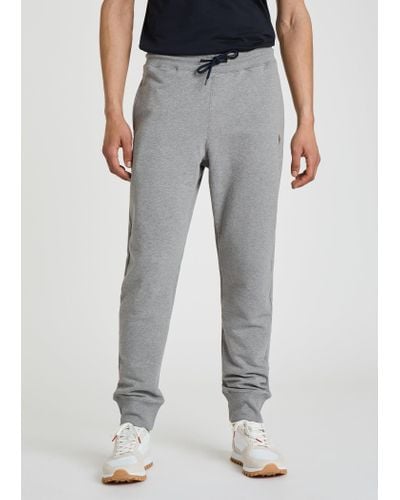 PS by Paul Smith Tapered-fit Grey Zebra Logo Cotton Joggers